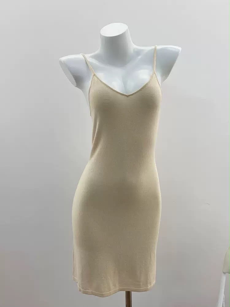 Beige Crochet Ruffle Mini Dress