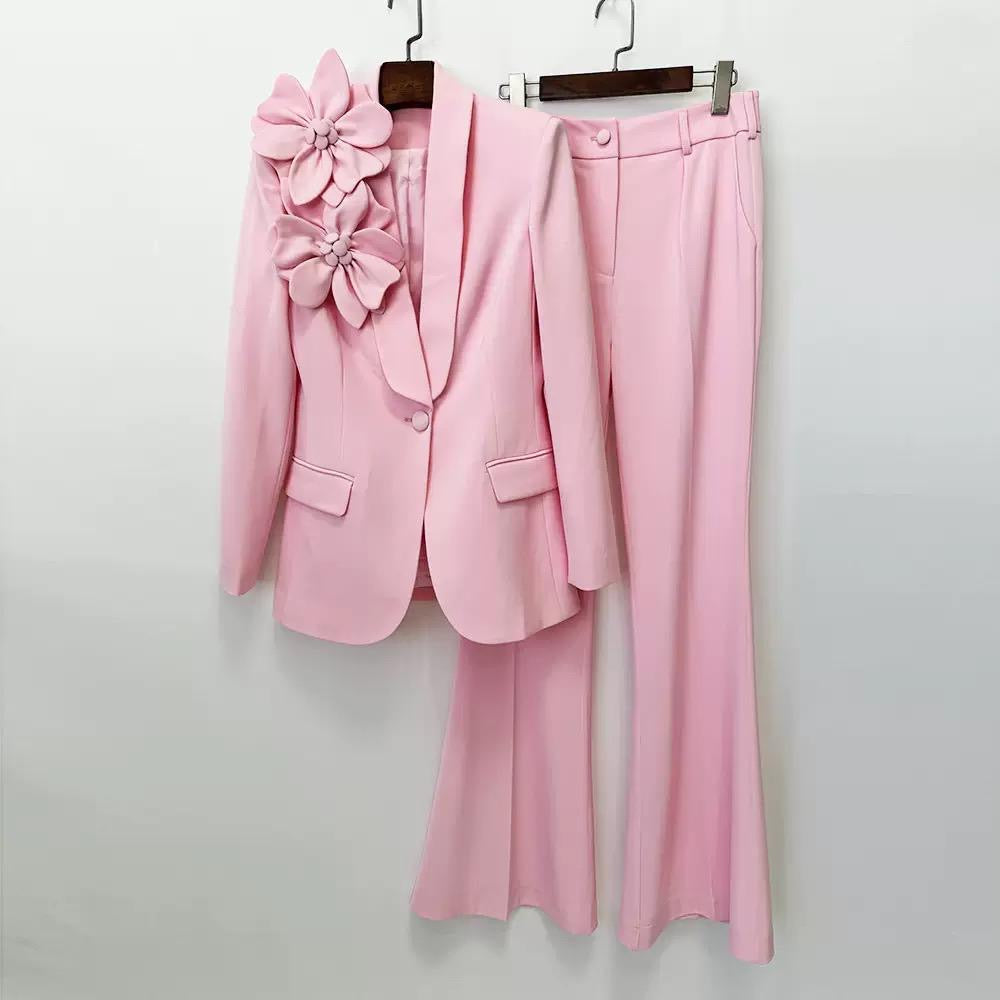 Floral Blazer & Pants Set