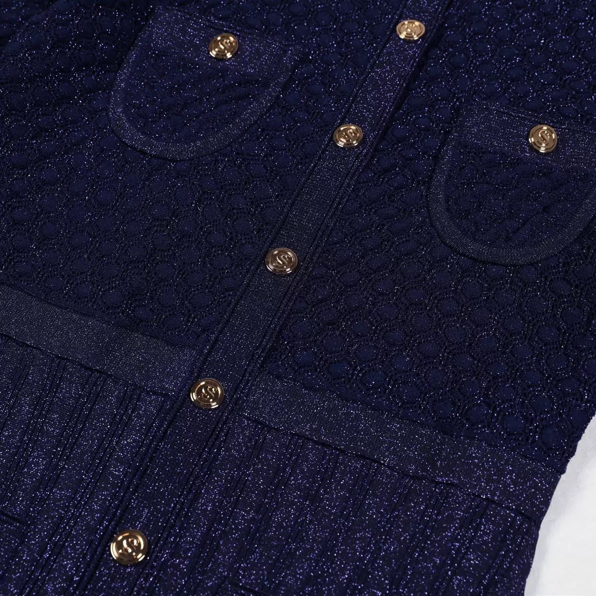 Monaco Buttoned Knit Dress