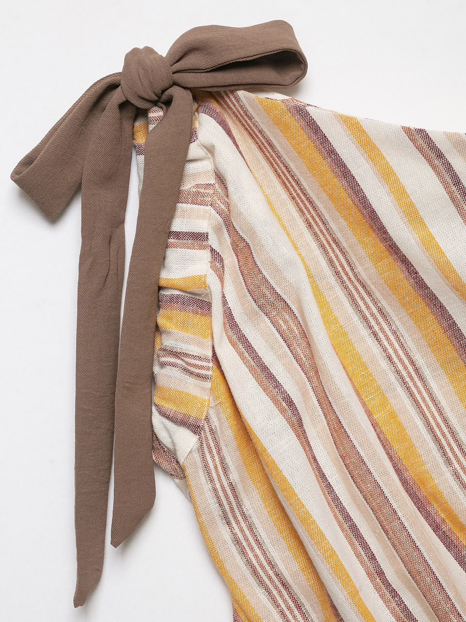 One-Shoulder Striped Set