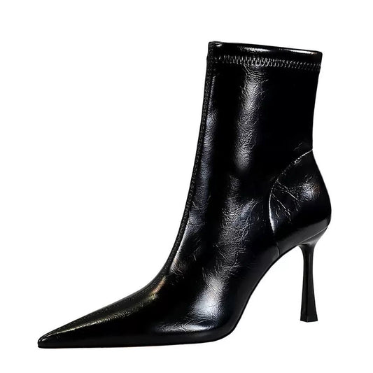 Midnight Pointed Stiletto Boots