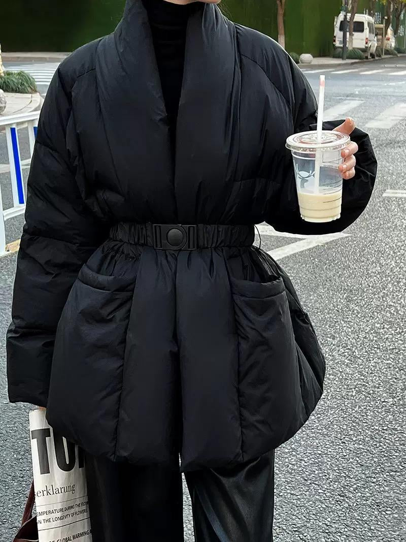 The Puffer Elegance Belted Jacket