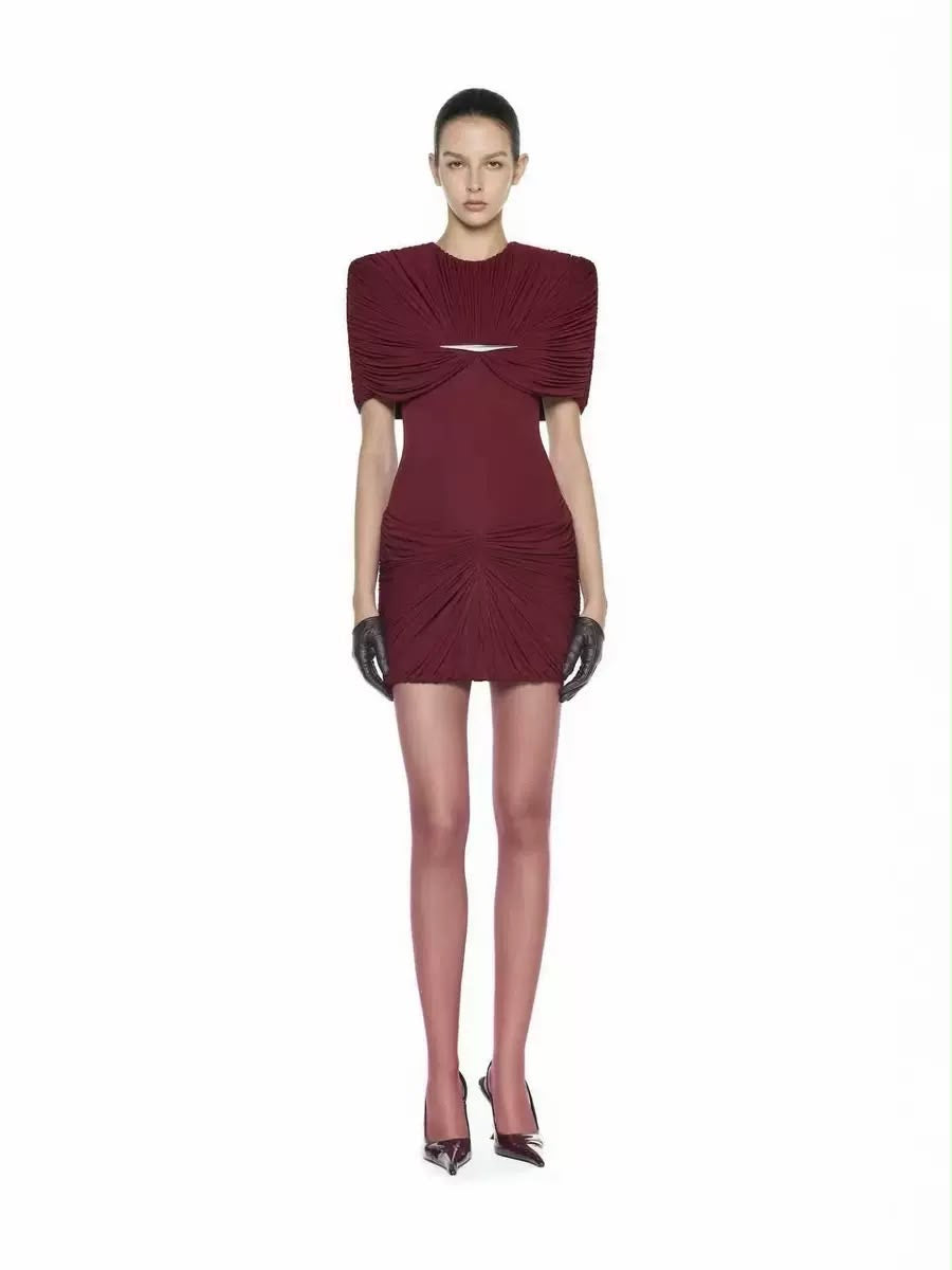 Vesper Ruched Mini Dress