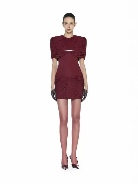 Vesper Ruched Mini Dress