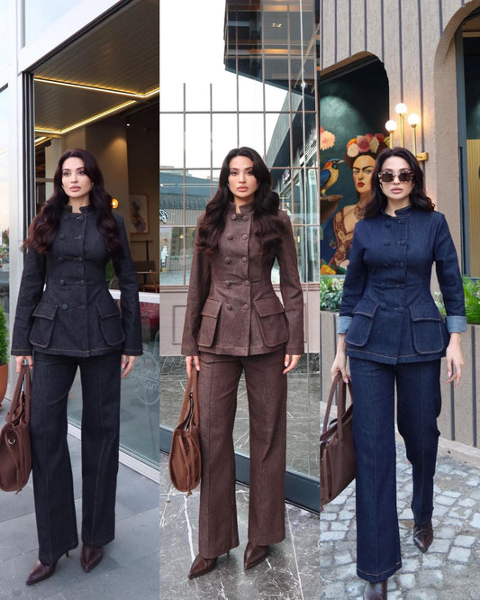 Royal Sculpt Denim Set