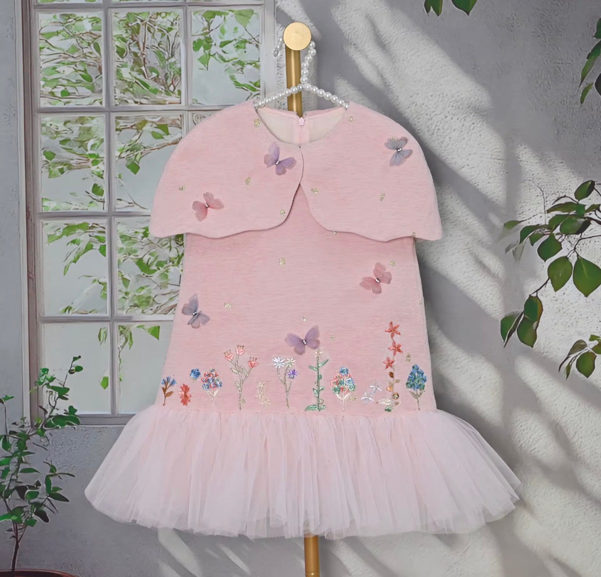 Butterfly Garden Cape Dress