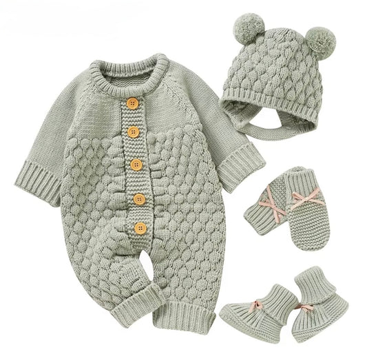 Cozy Bear Cable Knit Set