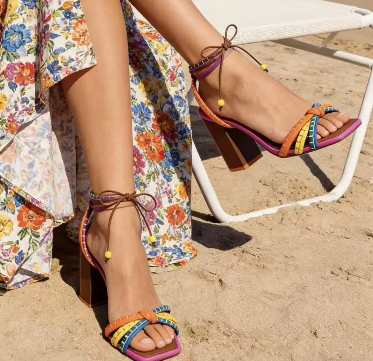 Sunset Carnival Heels