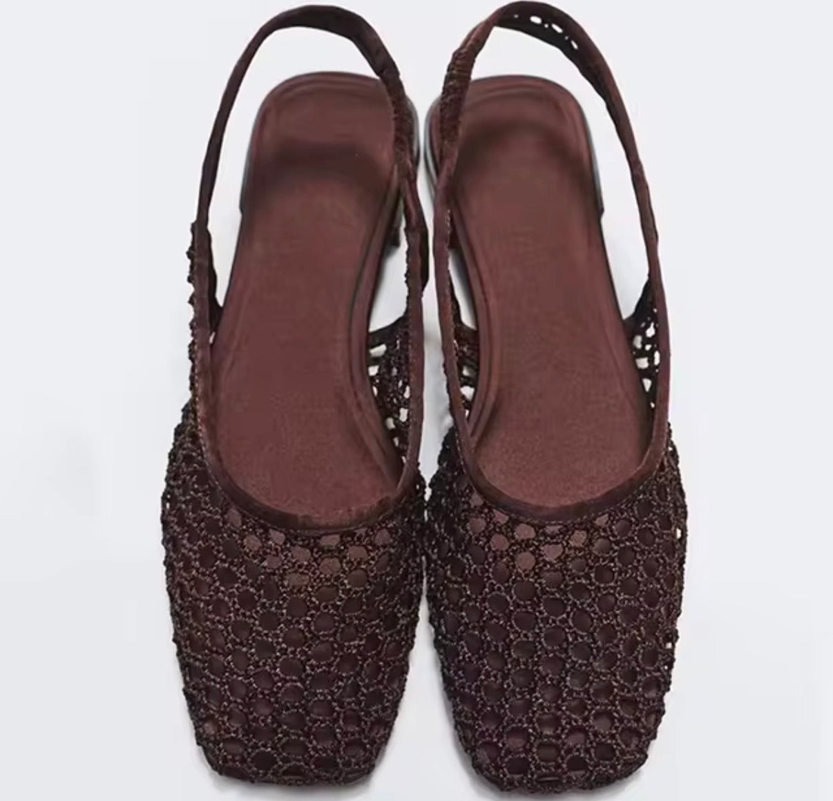 Lace Sling Flats