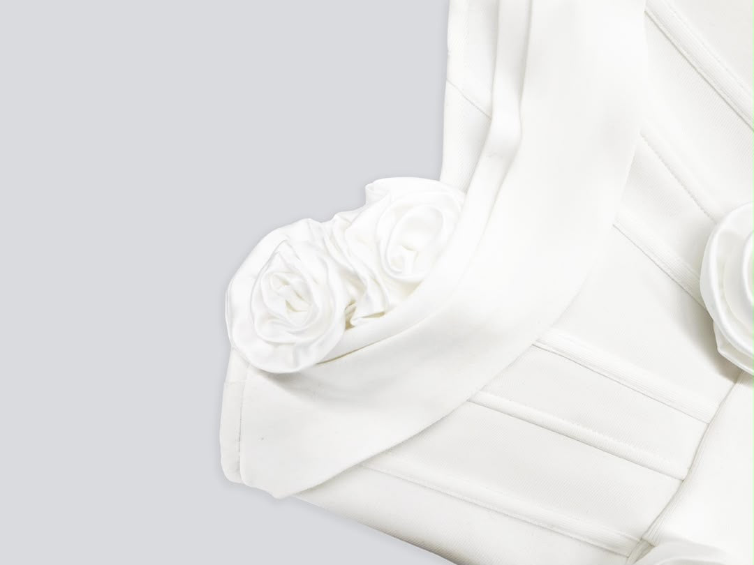 Rosette Charm Mini Dress