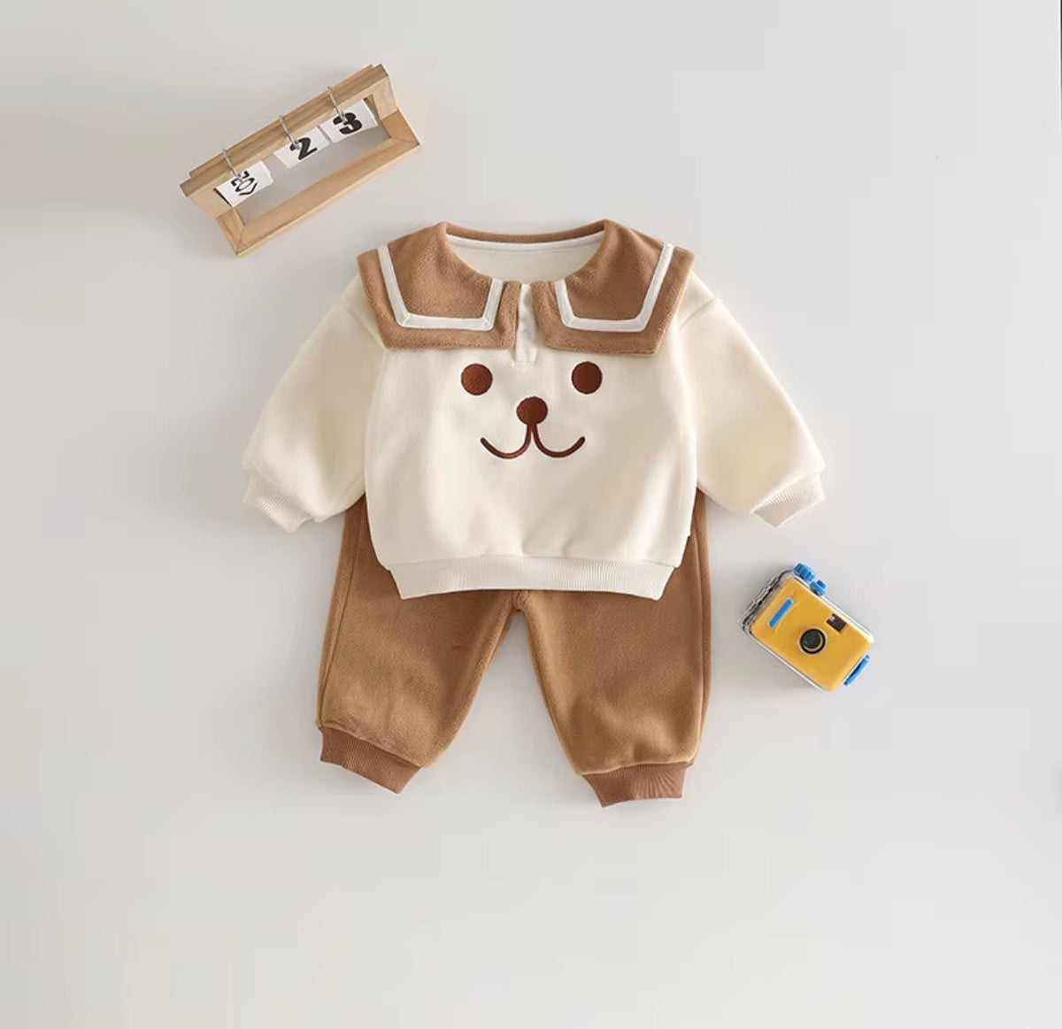 Teddy Sailor Collar Set