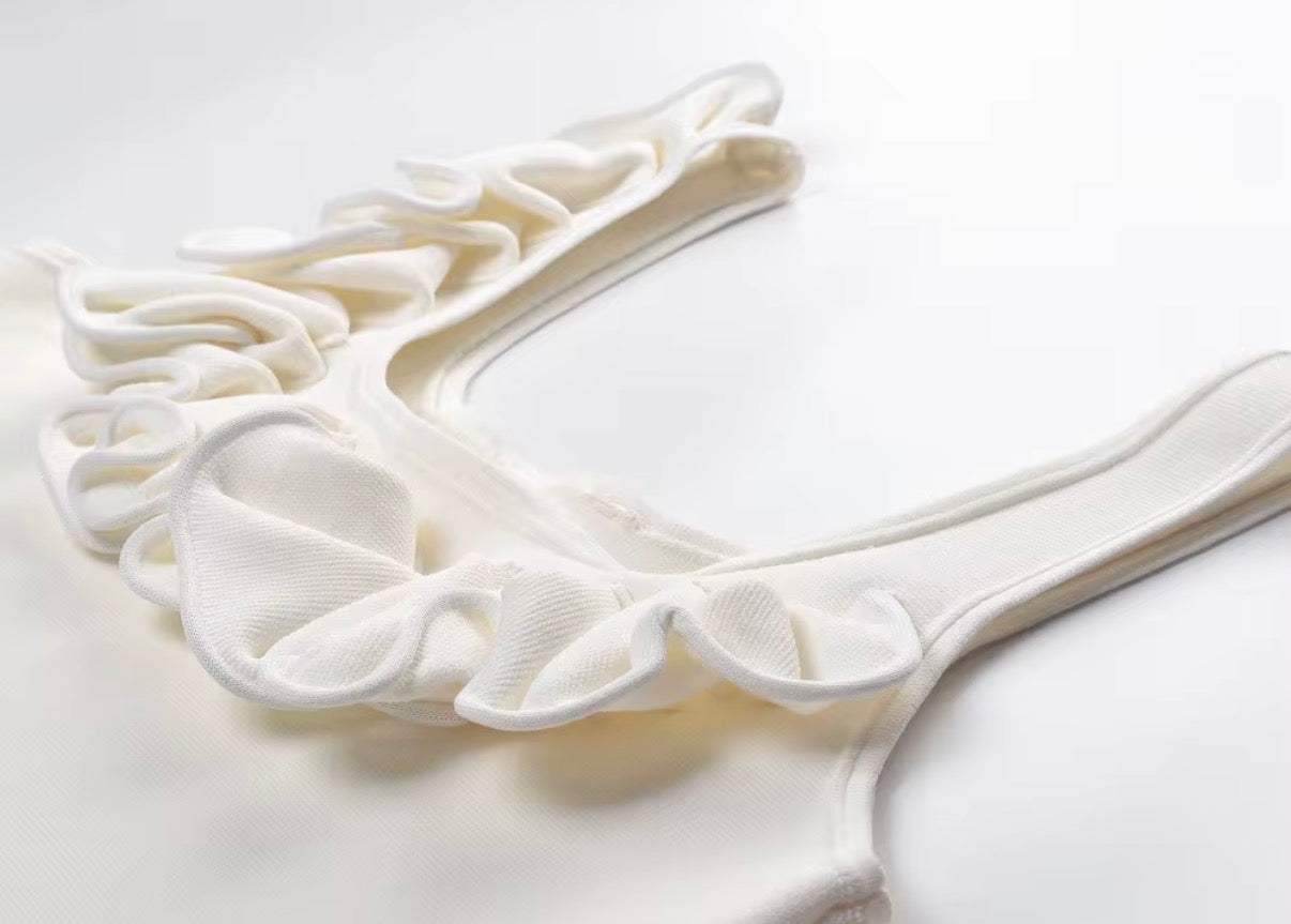 Ivory Ruffle Chic Set