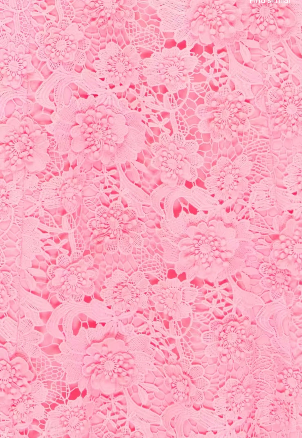 Pink Floral Lace Midi Dress