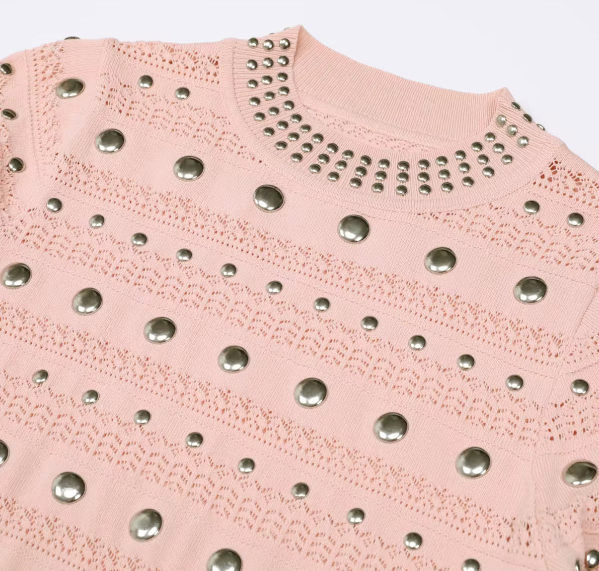 Celestial Studded Knit Dress