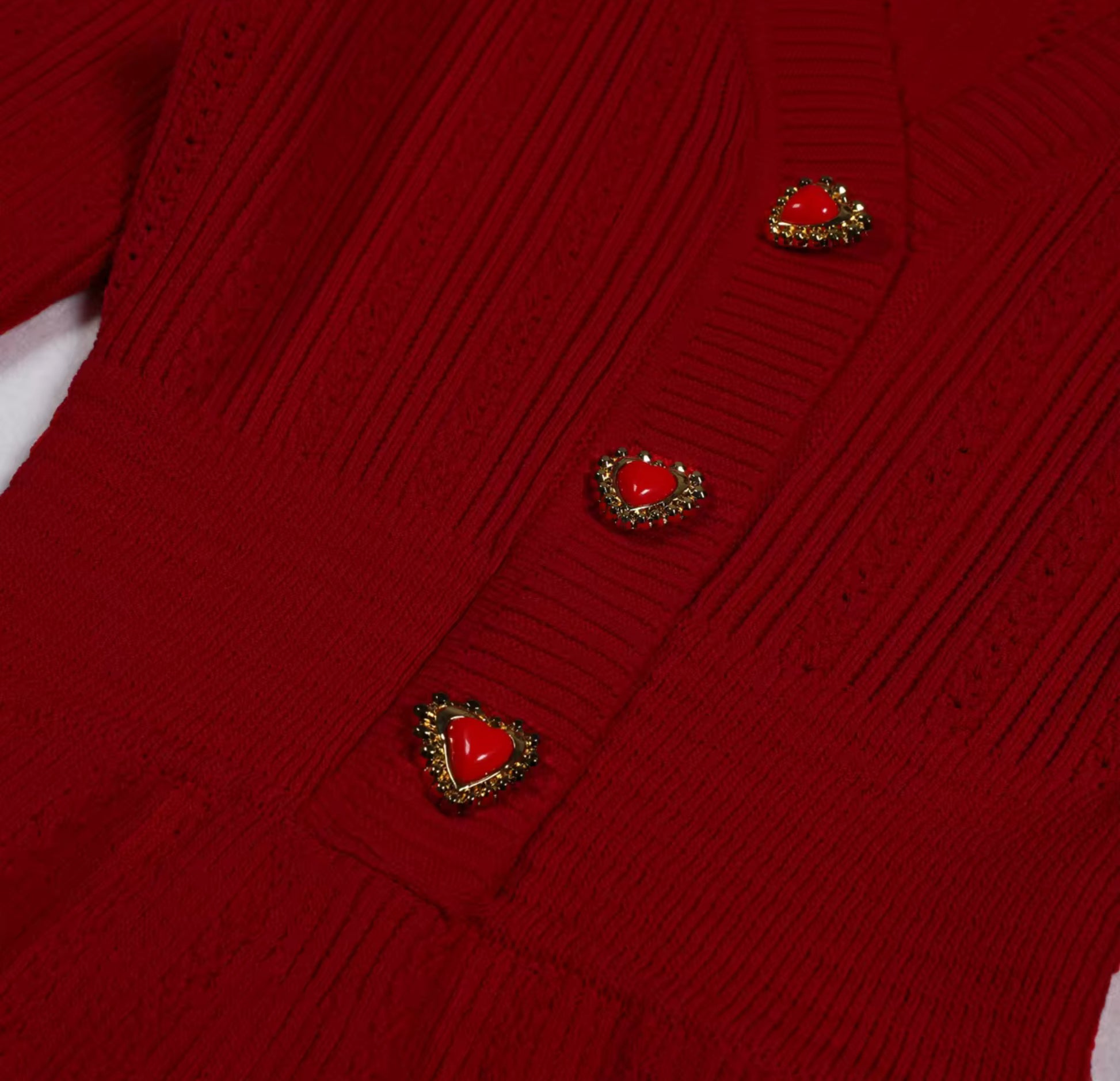 Ruby Heart Knit Dress