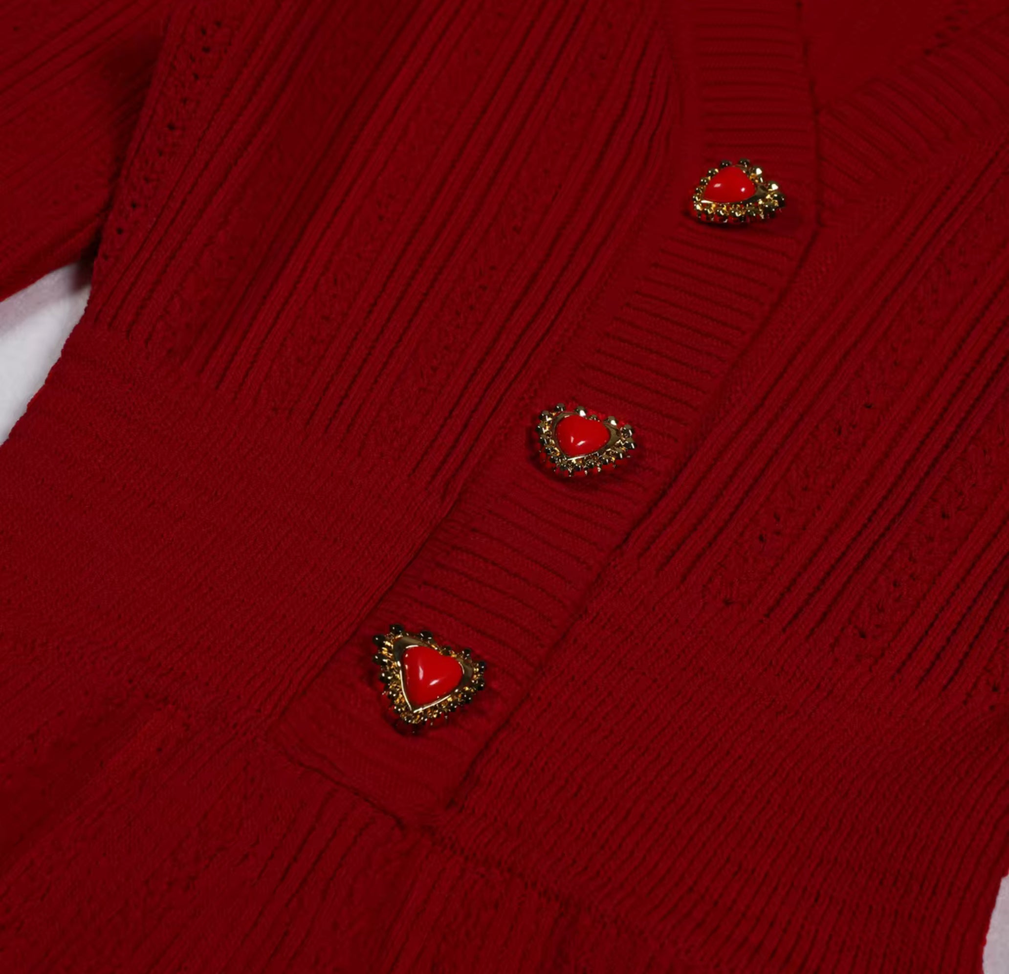 Ruby Heart Knit Dress