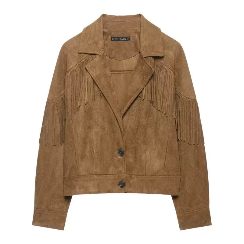Western Fringe Suede Jacket