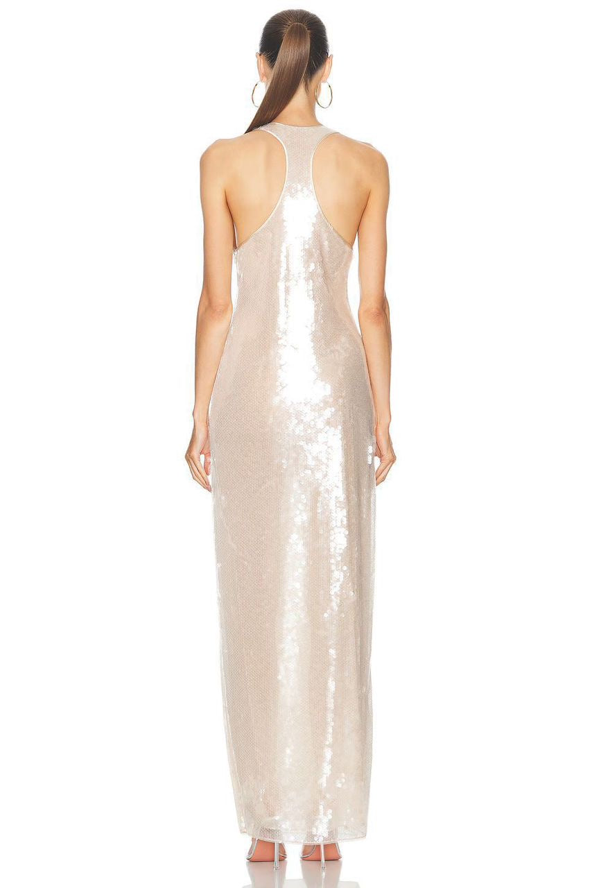 Moonlit Muse Sequin Maxi Dress