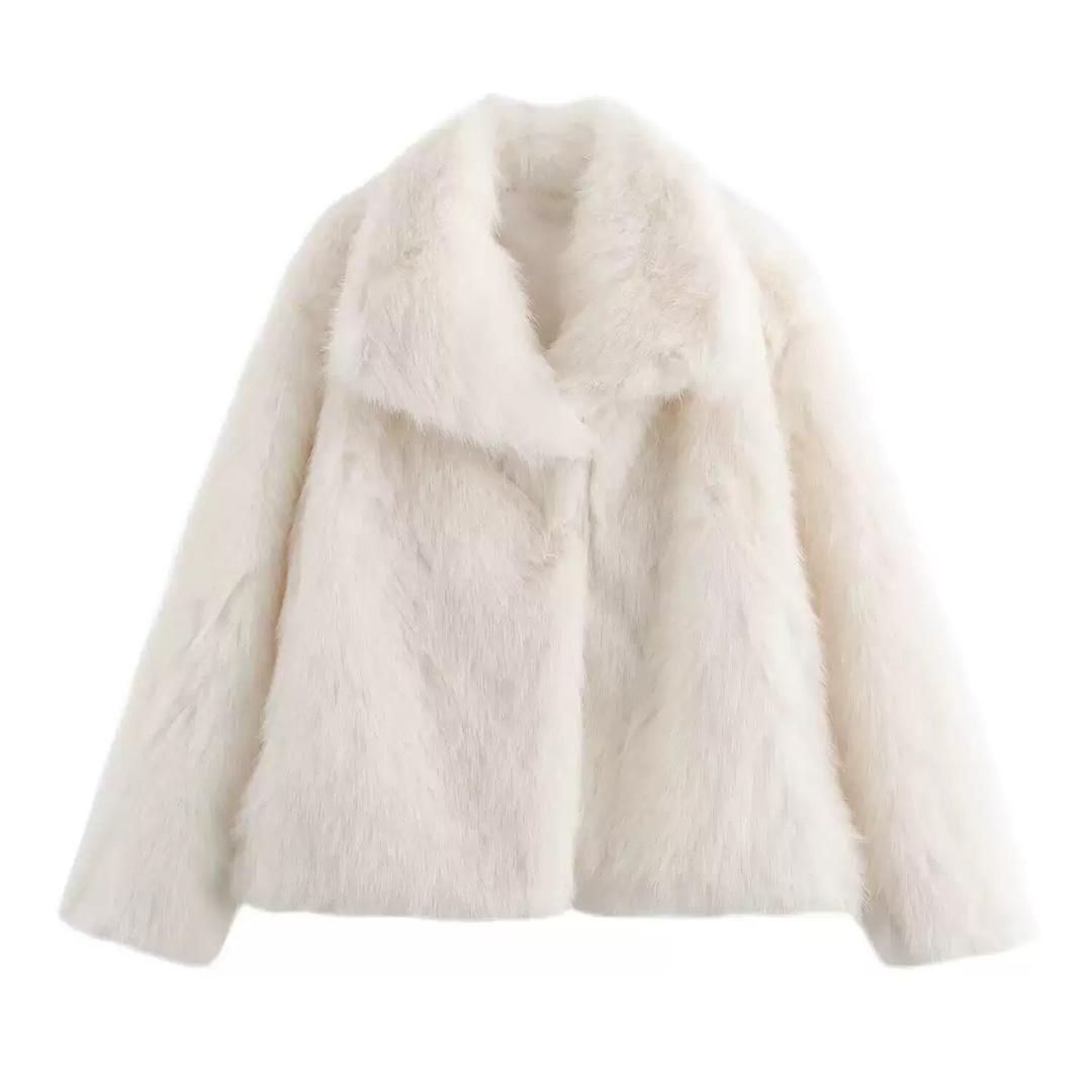oversized faux fur with soft plush finish