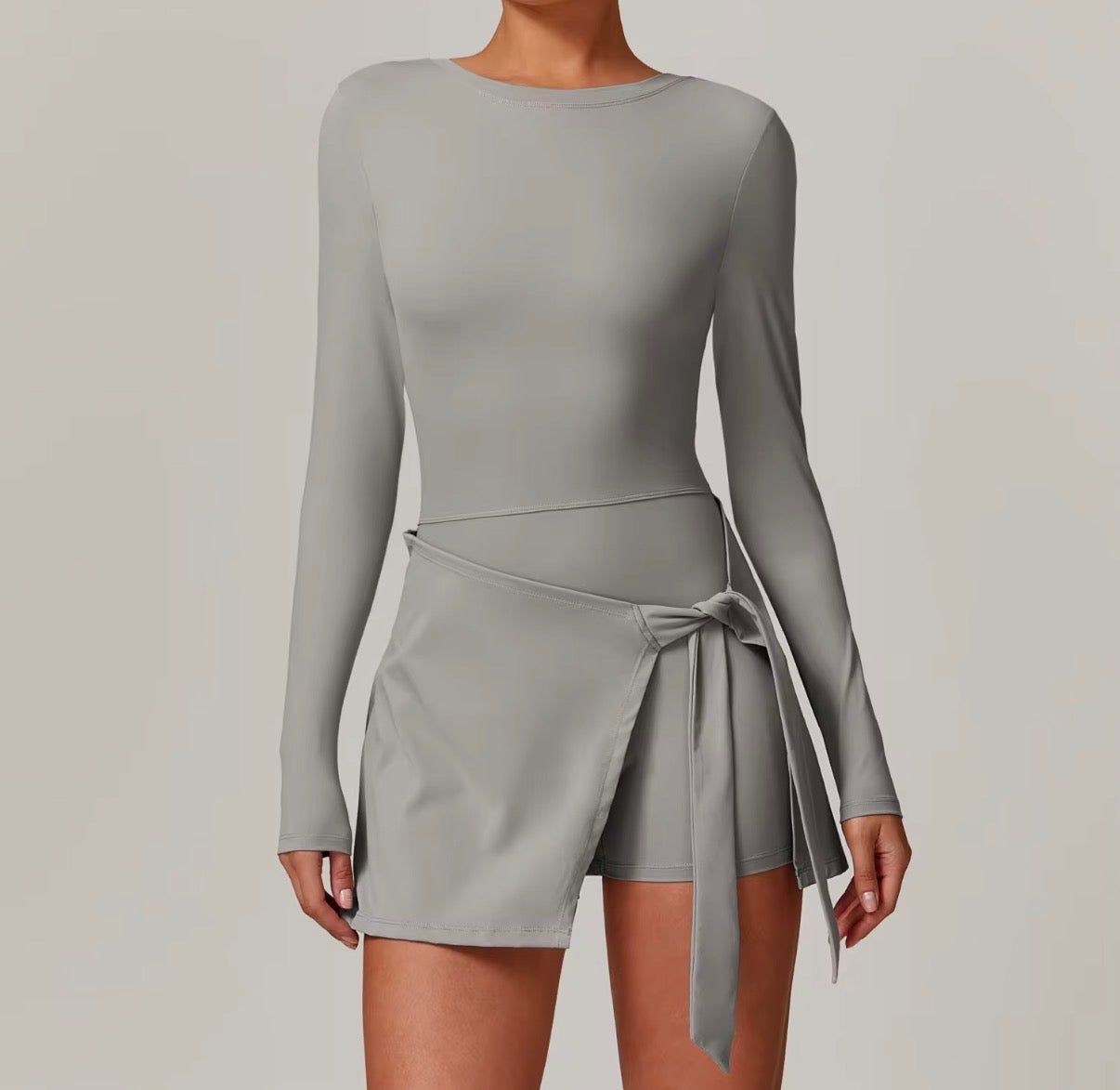 Wrap Skort Bodycon Dress