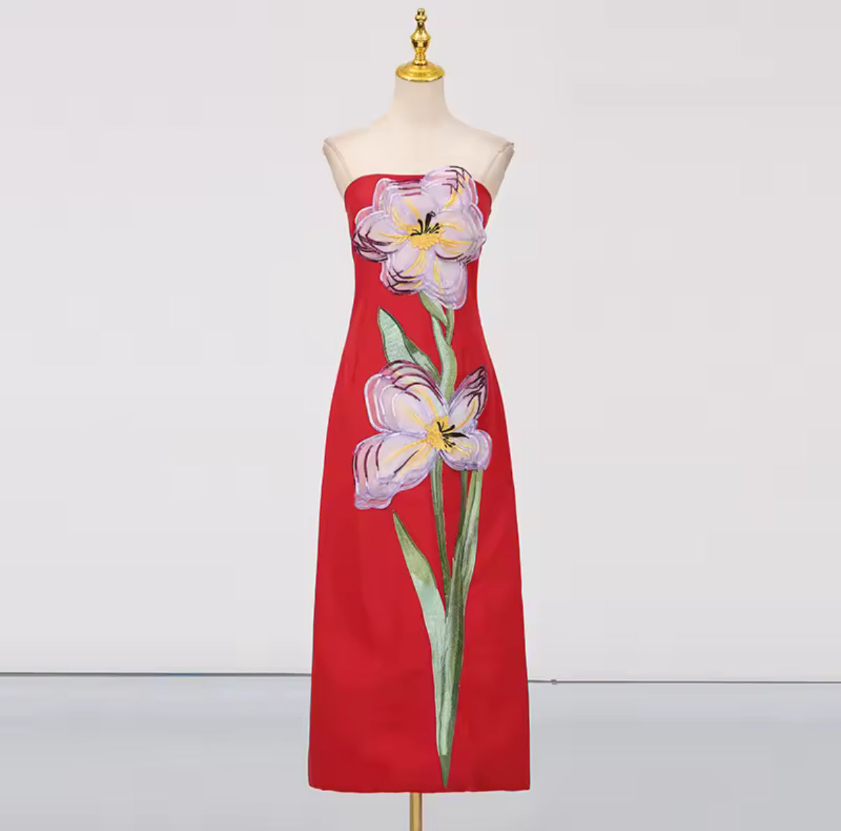 Garden muse strapless dress