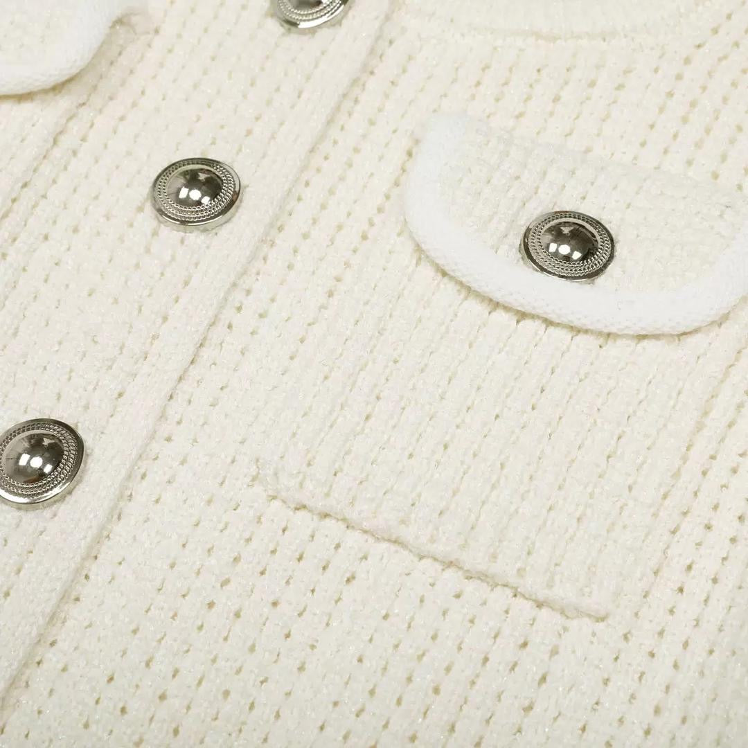 Belted Knit Cardigan & Pencil Skirt Set