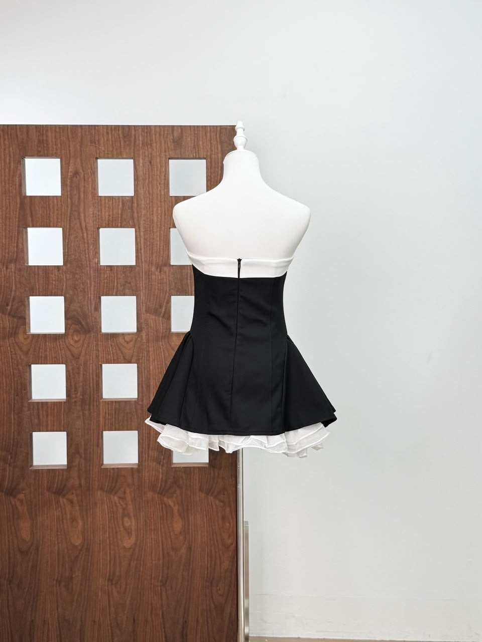 Bow Ruffle Mini Dress