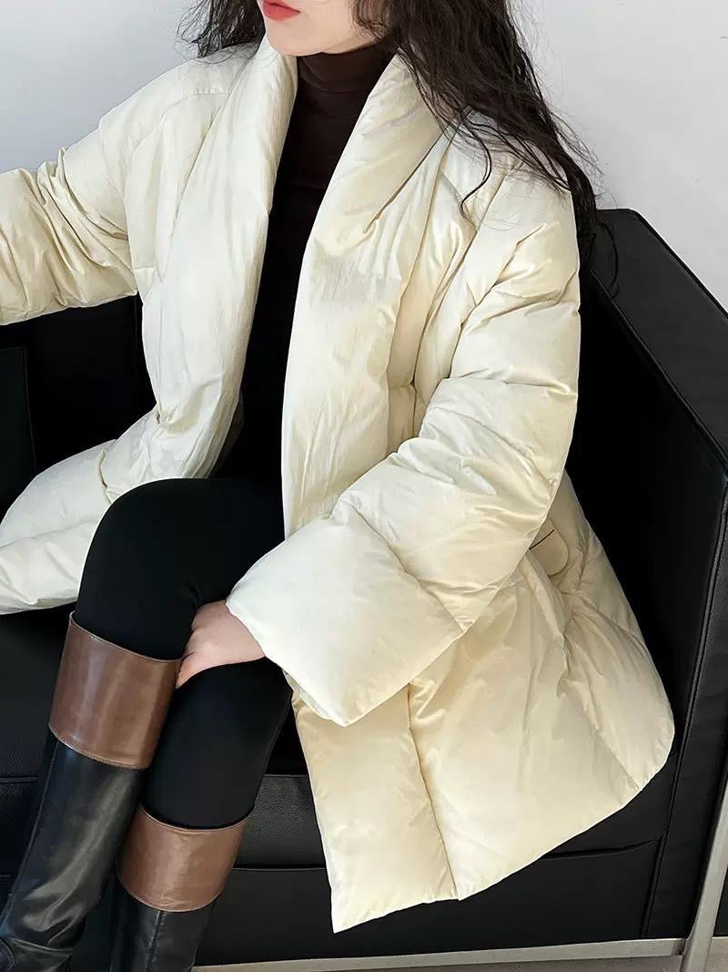 The Puffer Elegance Belted Jacket