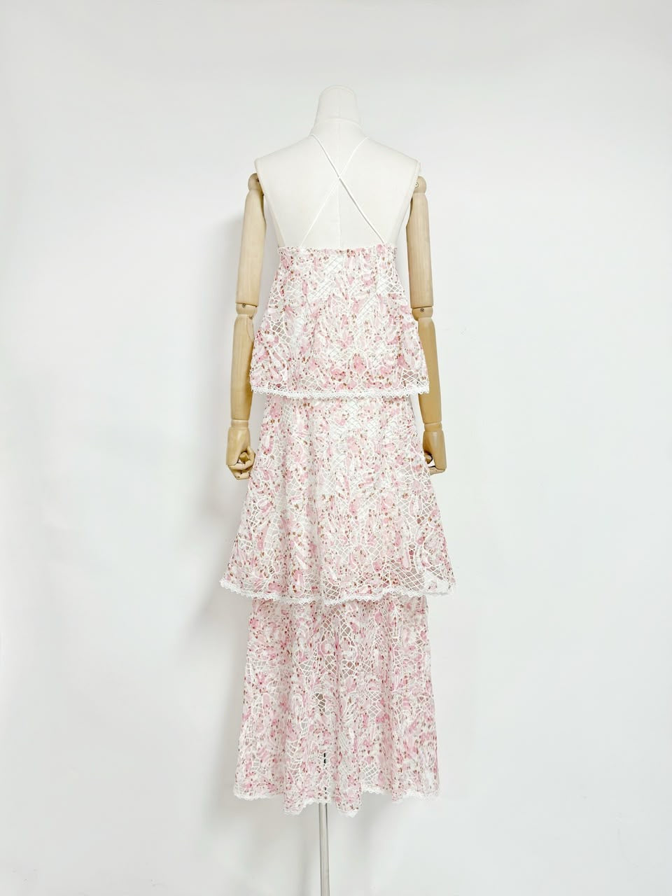 Bloom Cascade Lace Maxi Dress