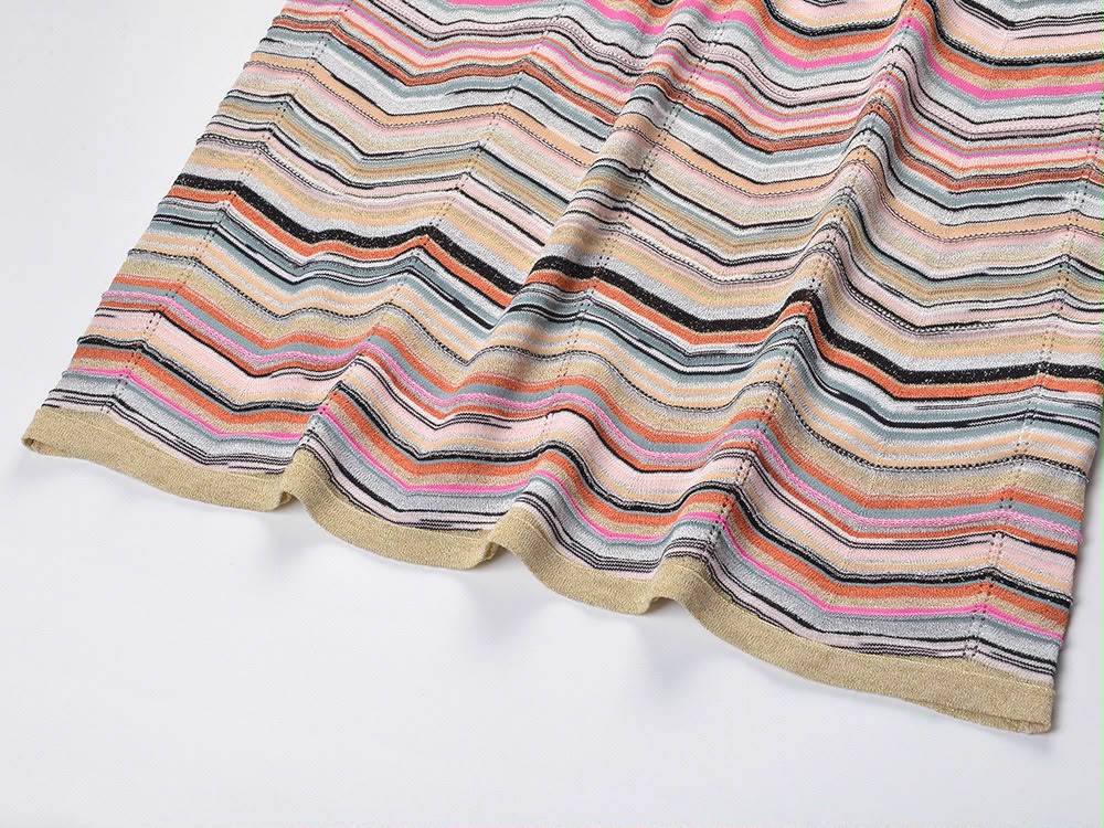 Pastel Wave Knit Dress