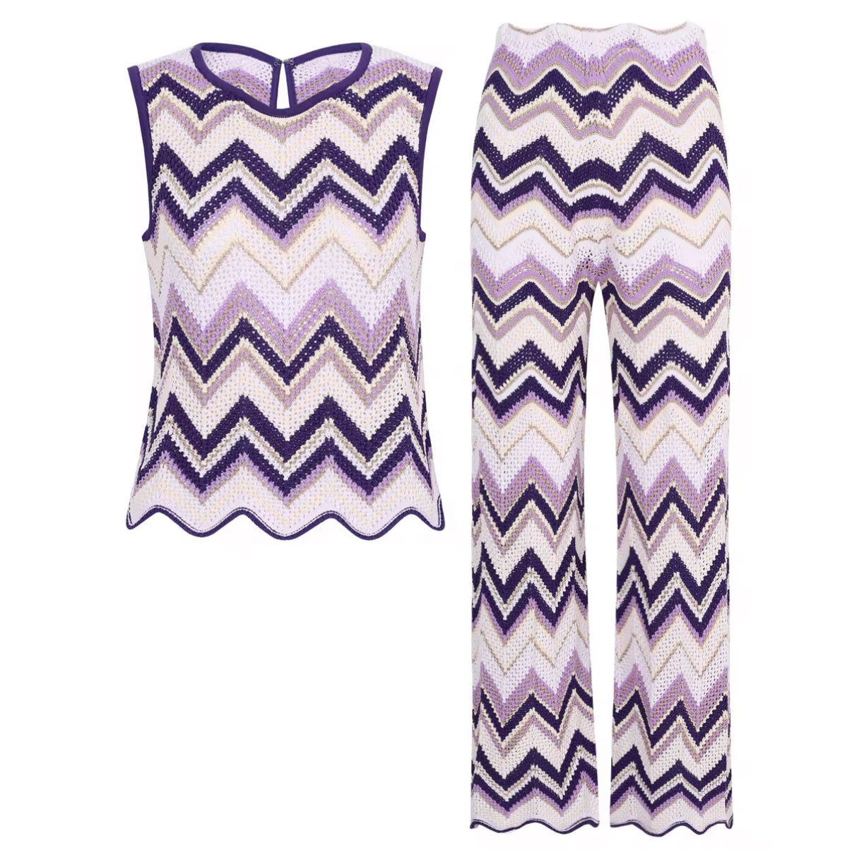 Sunset Chevron Knit Set