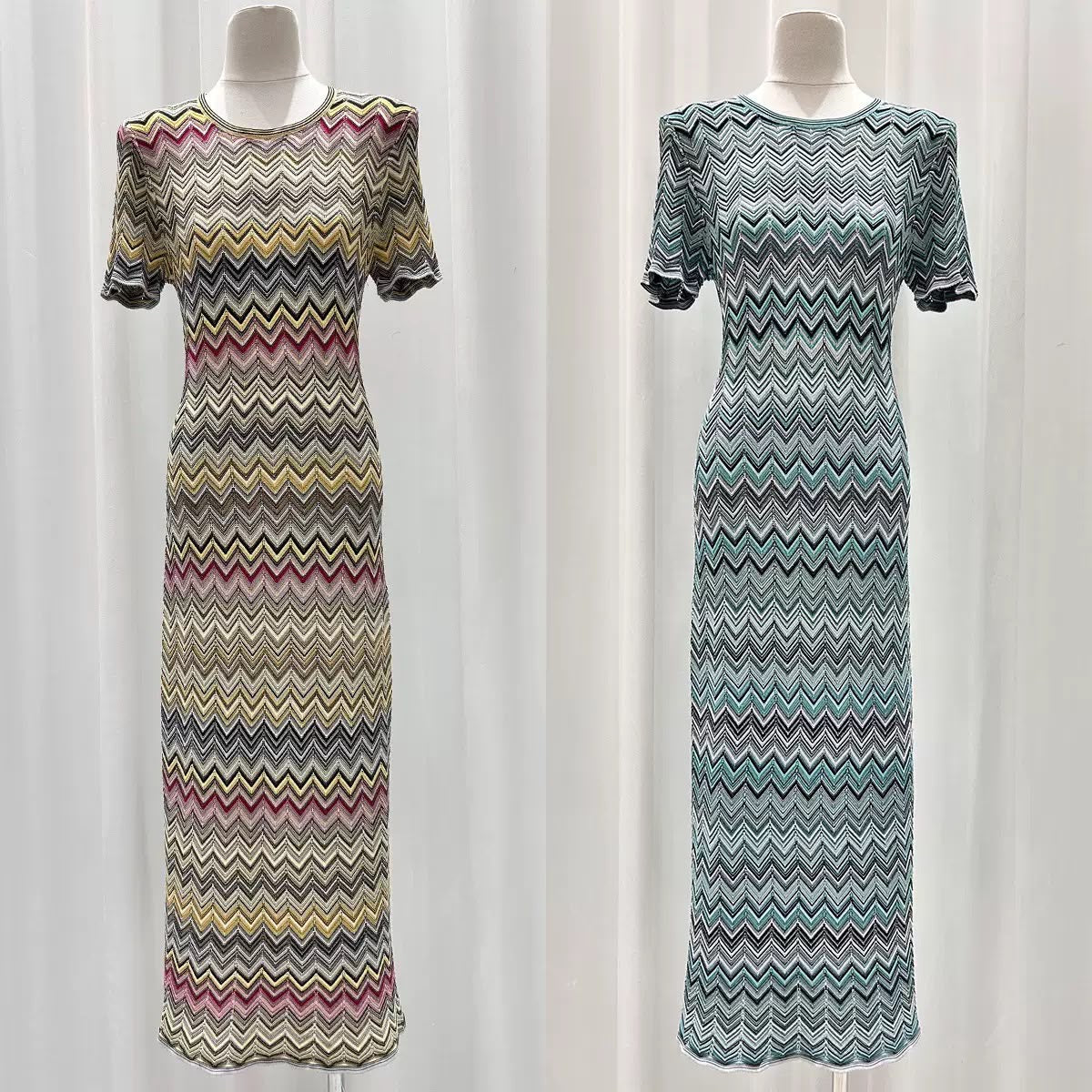Chevron Muse Dress