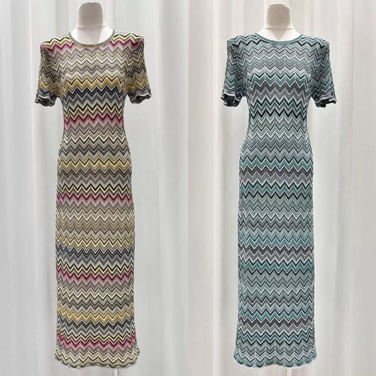 Chevron Muse Dress