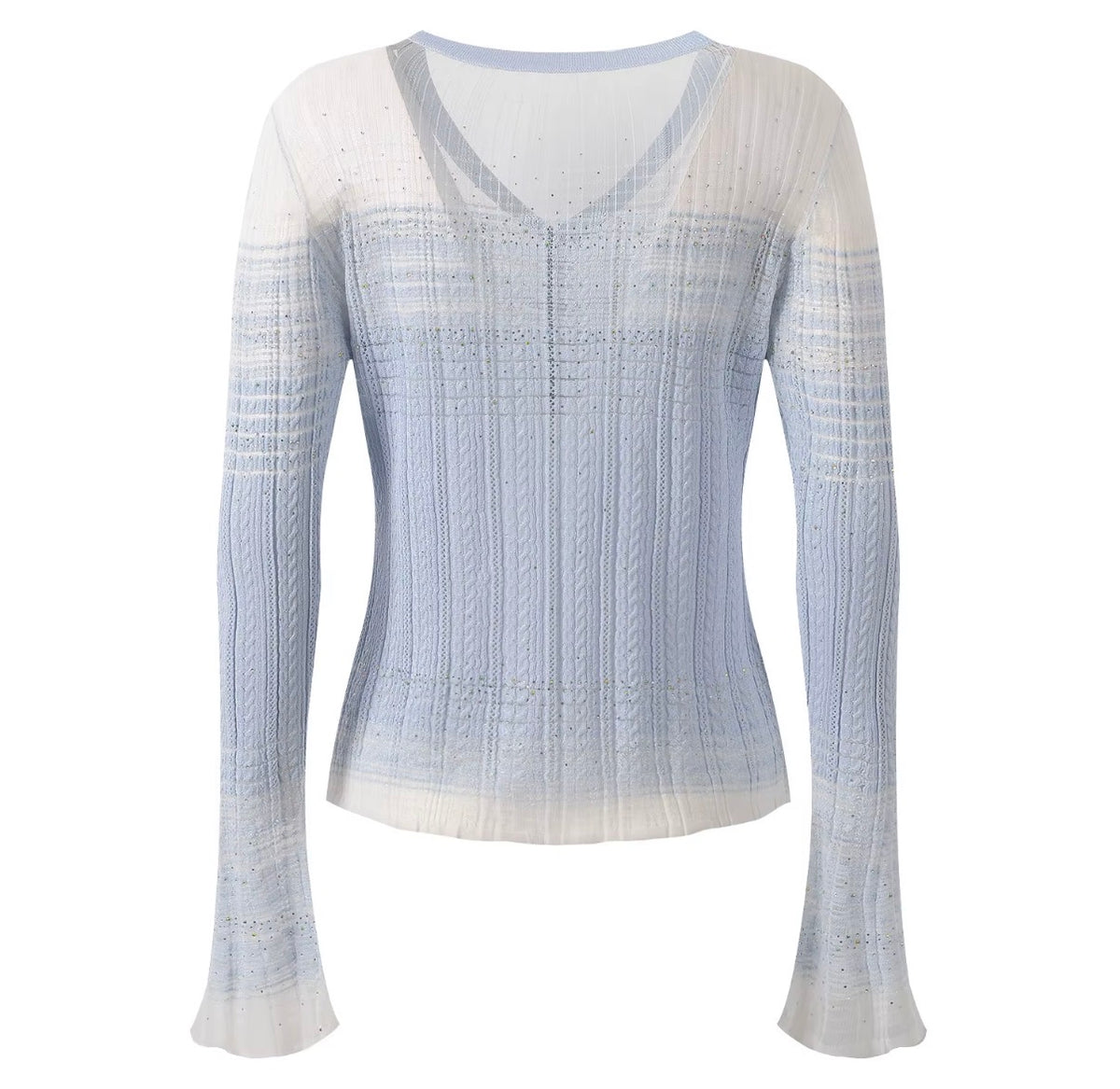 Celeste Shimmer Knit Twin Set