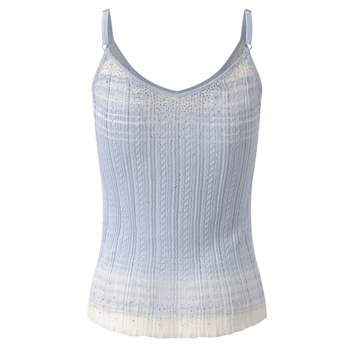 Celeste Shimmer Knit Twin Set