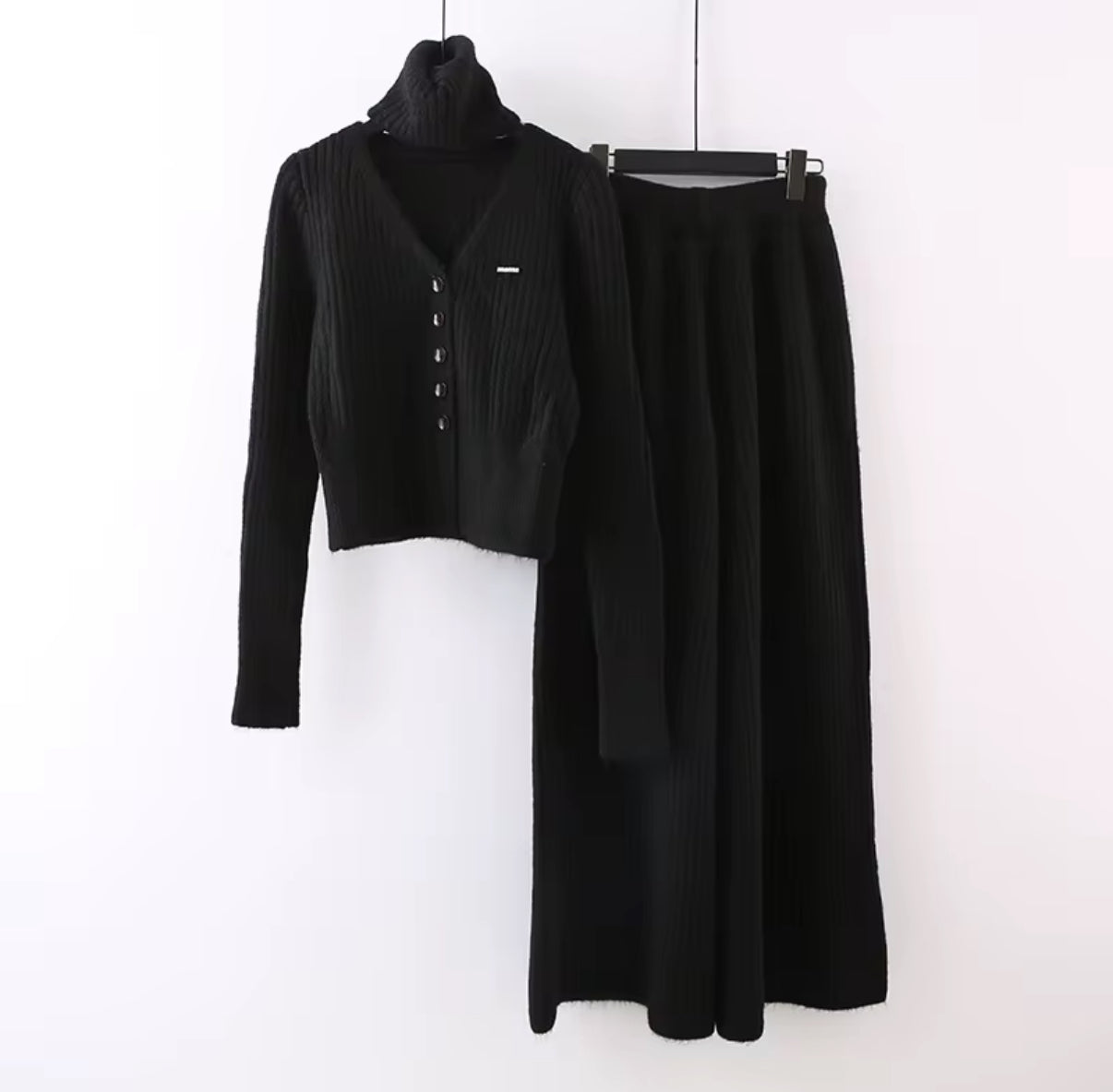 Turtleneck Ribbed Co-ord