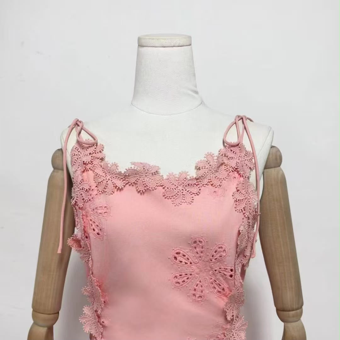 Blush Lace Bloom Dress