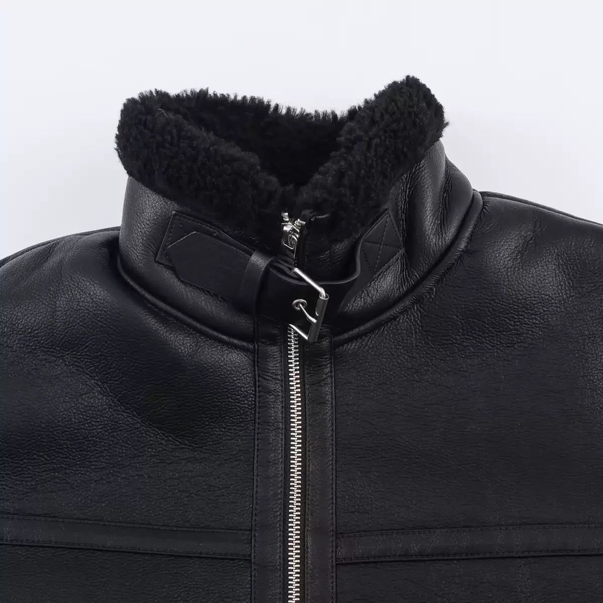Arctic Noir Shearling Jacket