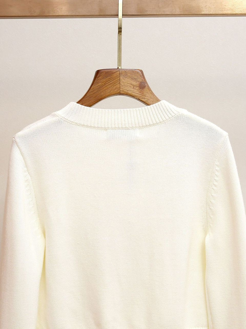Pearl Bloom Knit Cardigan – Ivory