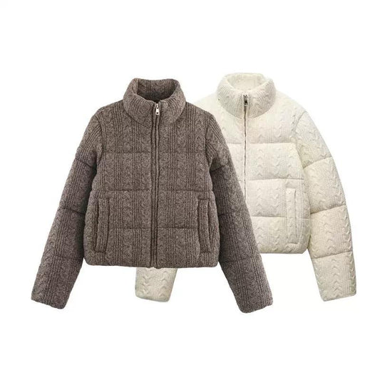 Écru Winter Puff Jacket