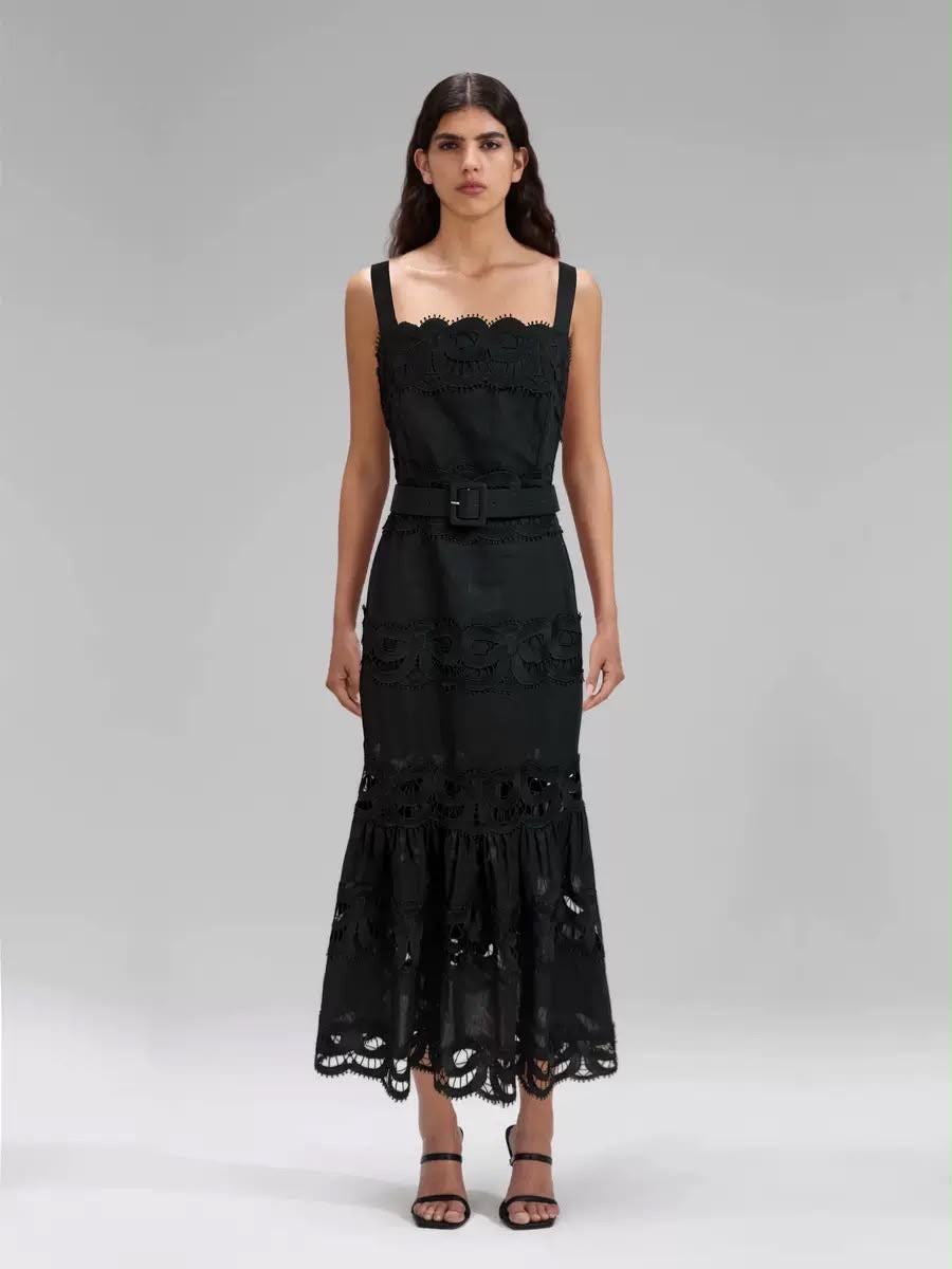 Isla Lace Midi Dress