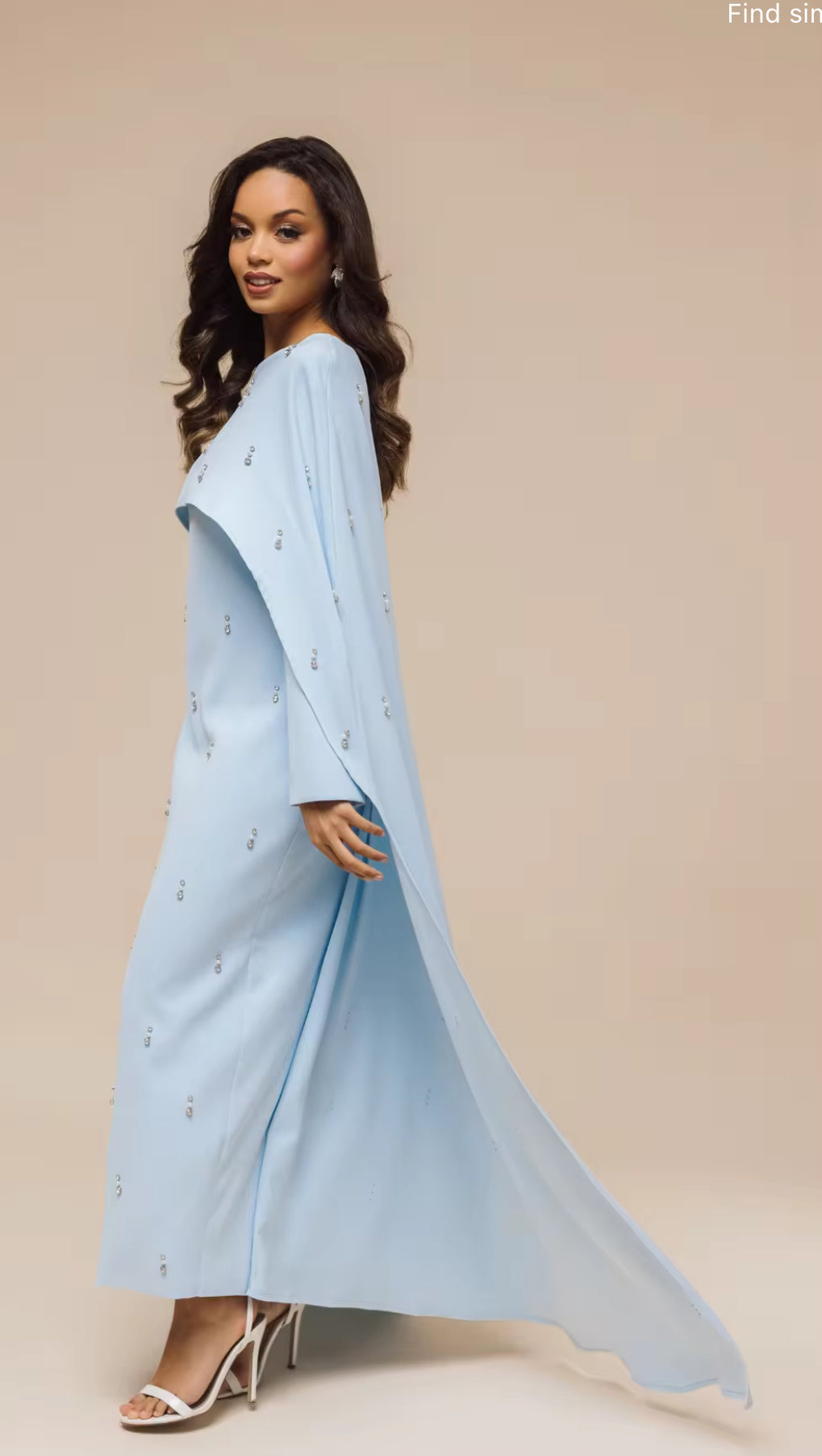 Crystal Veil Abaya