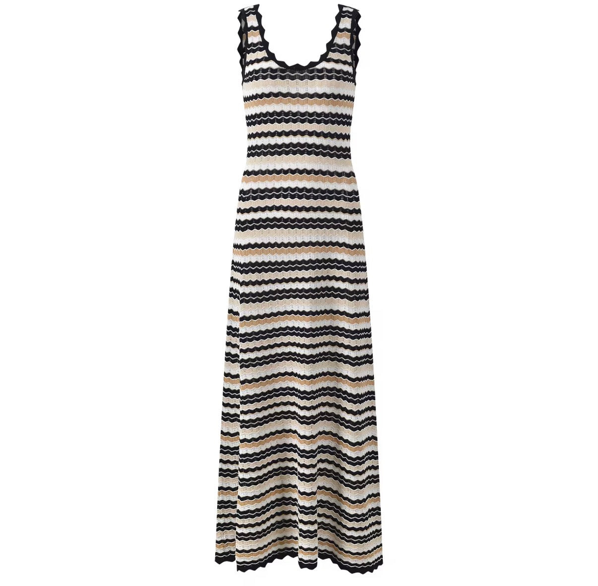 Sunset Wave Knit Dress