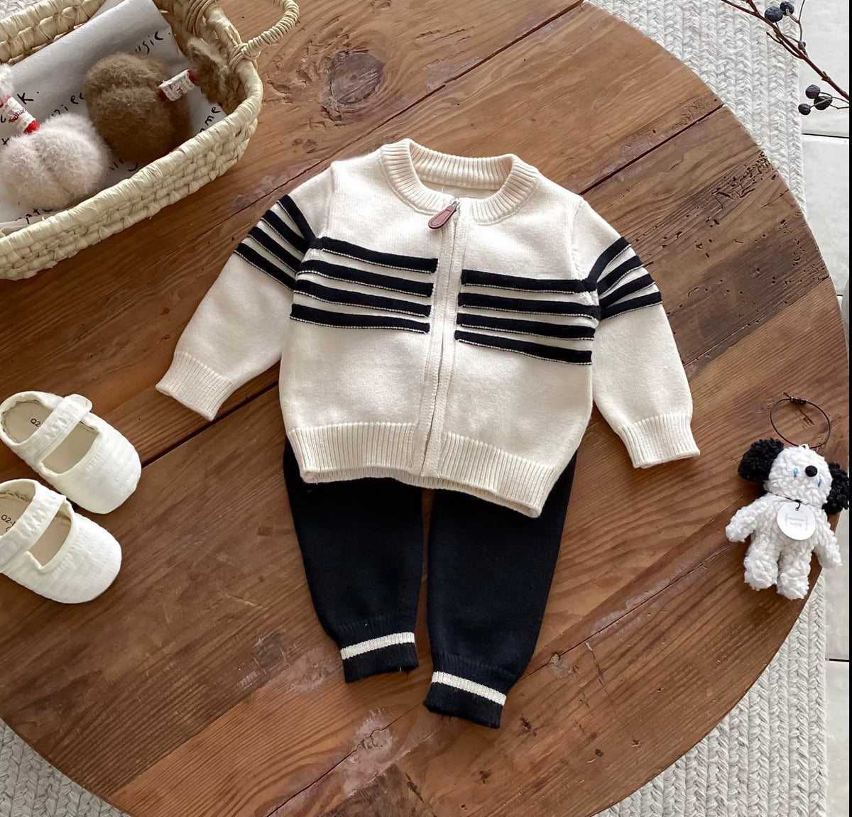 Classic Stripe Knit Set
