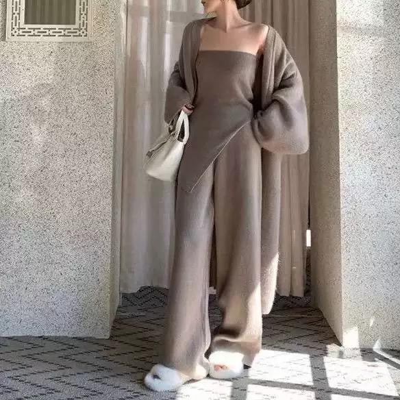 Cosy Aura 3-Piece Knit Lounge Set