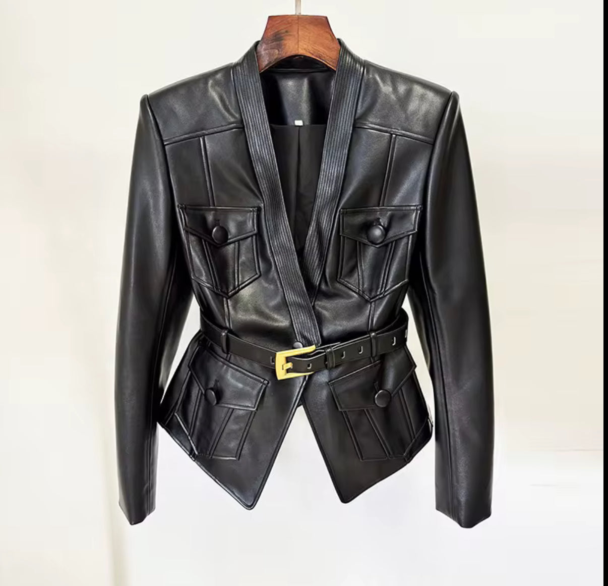 Midnight Power Belted Jacket