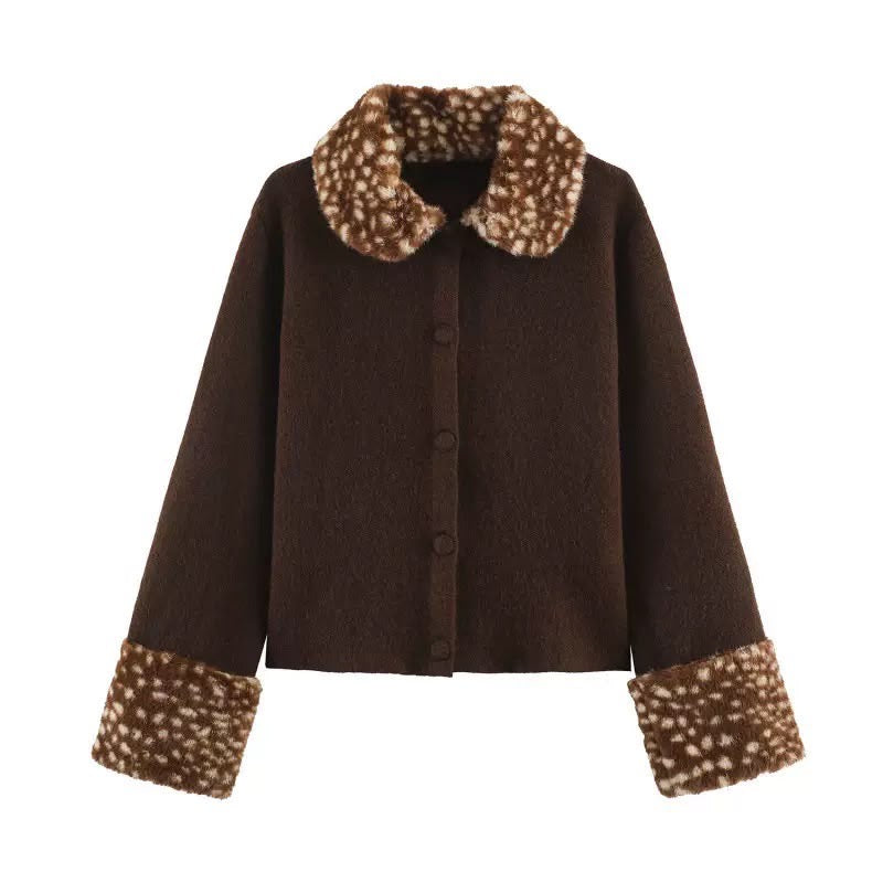 Bambi Faux-Fur Trim Jacket