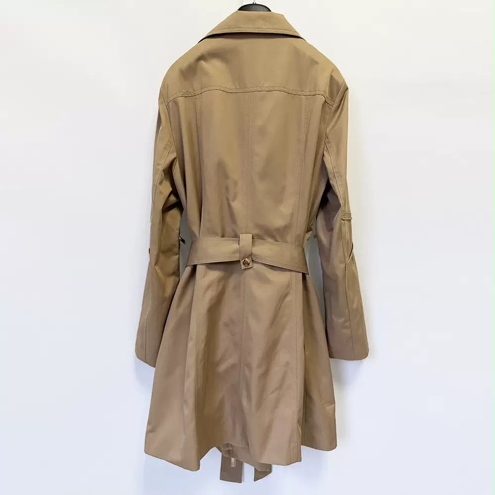 Sandstone Zip Trench Coat