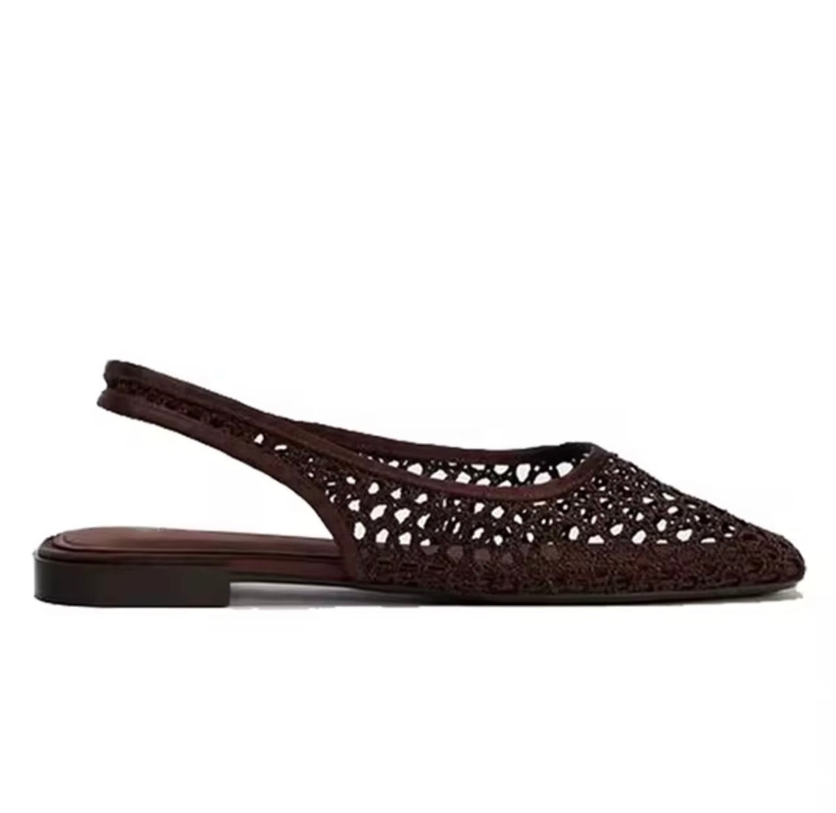 Lace Sling Flats