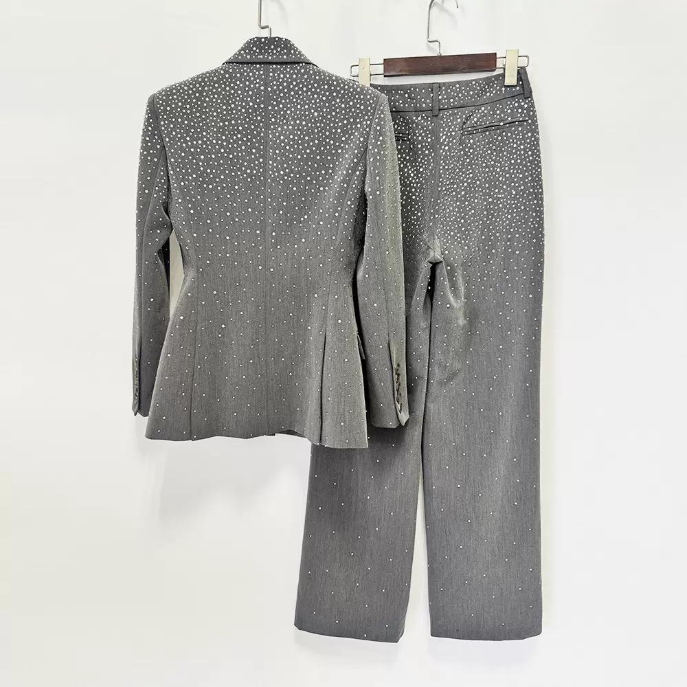 Crystal Embellished Suit Set